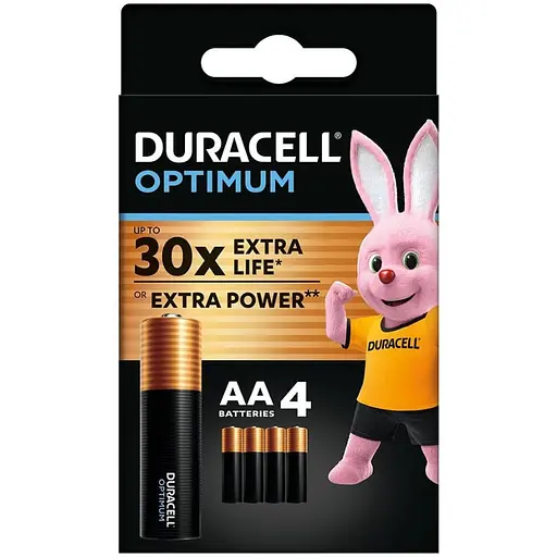 Батарейки Duracell Optimum AA (LR06) 4 шт.