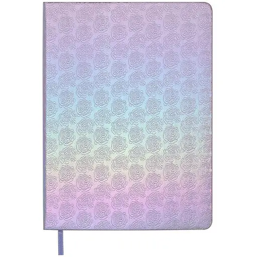 Щоденник датований Buromax Bloom 2026 A5 штучна шкіра срібний (BM.21156-24)