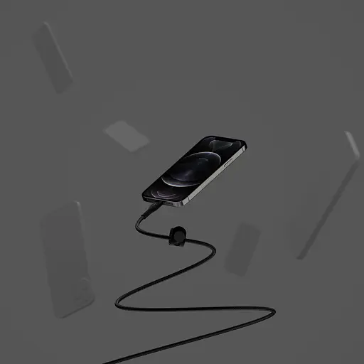 Belkin Кабель USB-С - Lightning, BRAIDED SILICONE, 1m, black - фото 6