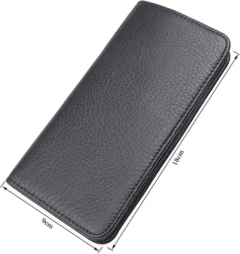 Мужской кожаный кошелек Vintage 9х18 см acs0015347 - фото 3