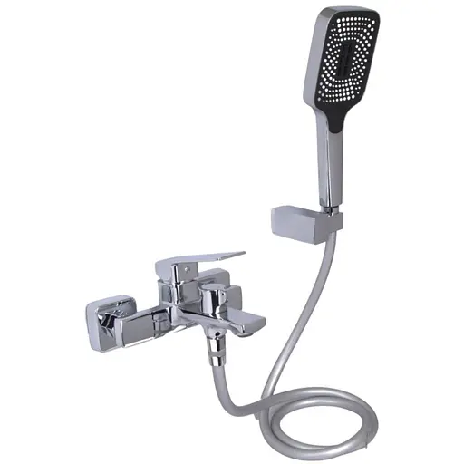 Смеситель для ванной Qtap Capricorn, Chrome (k35) с душевым гарнитуром QTCAP3060102C48222 - фото 1