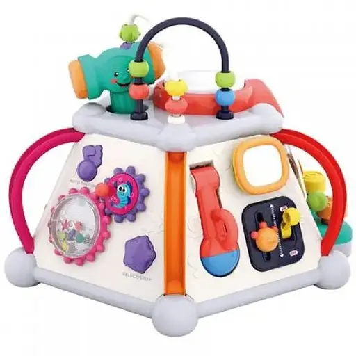 Музыкальная развивающая игрушка Мультибокс 806 в комплекте лабиринт и молоточек - фото 3