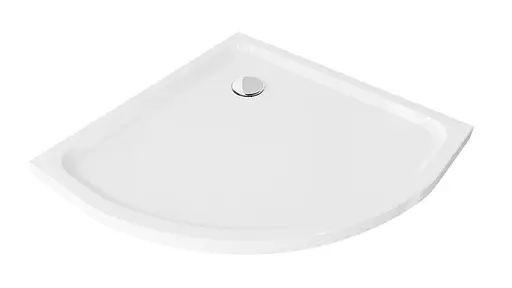 Душовий піддон Mexen Flat 70x70 напівкриглий низький MEX-41107070 Білий - фото 1