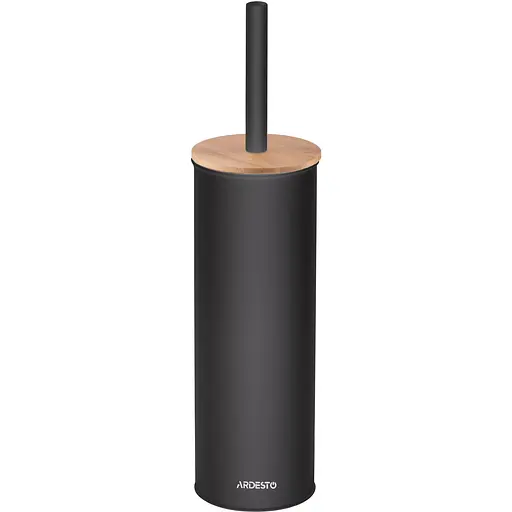 Щітка для унітаза Ardesto Minimalism з підставкою чорна (ARHB3503BB) - фото 2