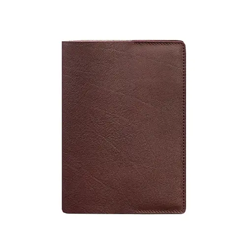 Шкіряна обкладинка для блокнота 6.0 (софт-бук) Бордова Краст - фото 7