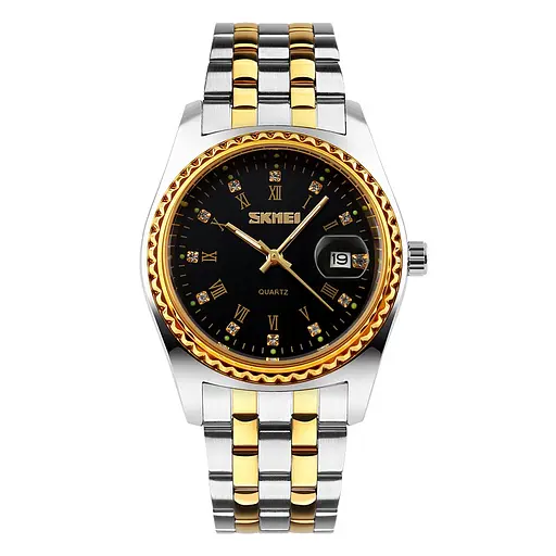 Наручний годинник чоловічий 9098BK-B Black Men Skmei acs0029897