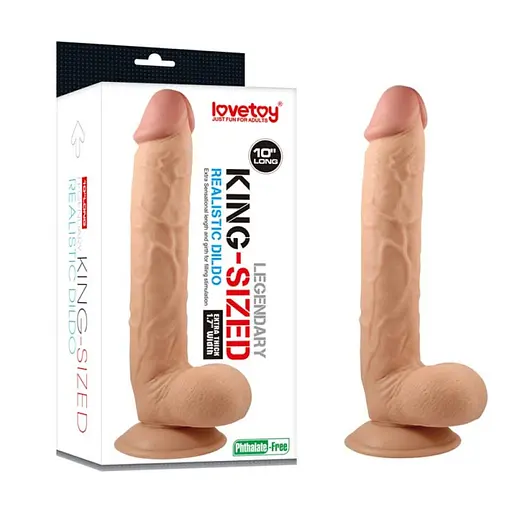 Фаллоимитатор Lovetoy Legendary King Sized Realistic Dildo 10" 27.5 см телесный - фото 5