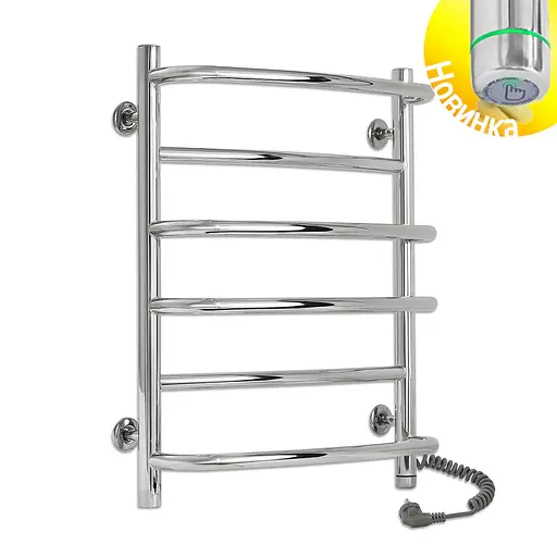 Электрический полотенцесушитель Laris Евромикс П6 450x600 Э сенсор S3 правый 73207677, Хром, Правое, Электронный - фото 2