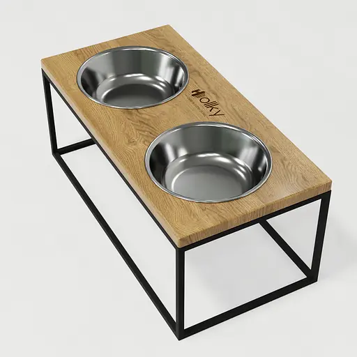 Hollky Base XL20 — миски на підставці для великих собак (2 × 1,8 л) - фото 5