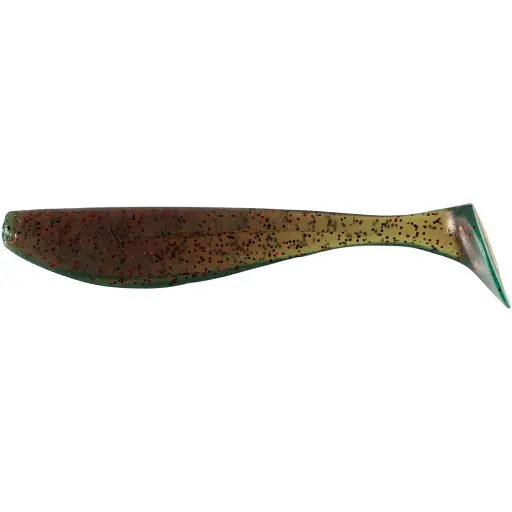 Силикон FishUP Wizzle Shad 3" #019 Motor Oil/Red (8 шт/уп)