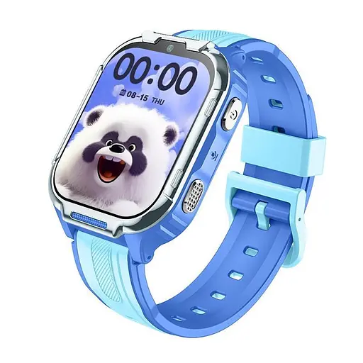Дитячий смарт-годинник Lemfo D55, 4G GPS Wi-Fi SIM синій - фото 1