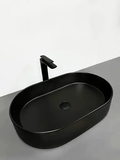 Умивальник VBI Verona 60 black matt накладний VBI-011303, Чорний матовий - фото 2