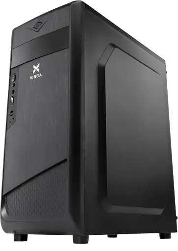 Корпус Vinga CS110B 400W Black (CS110B) - фото 2