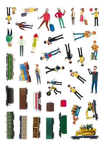 Книжка з наліпками. Потяги - фото 6