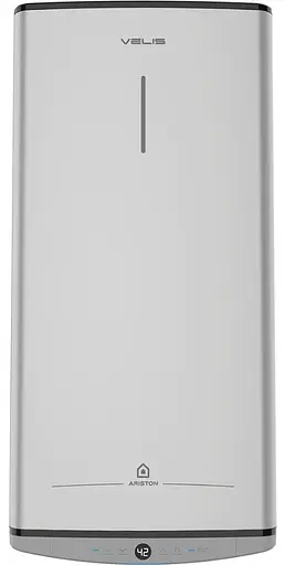 Ariston Водонагреватель электр. плоский слим VELIS TECH 100 EU, 100л, 2*1,5кВт, электронное управление, B, Италия, Серый - фото 1