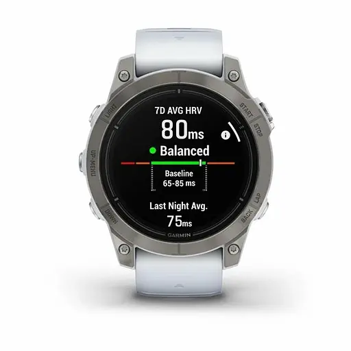 Смарт-годинник Garmin Epix Pro Gen 2 Sapphire 47mm Titanium w. Whitestone Band (010-02803-20/21) - фото 6