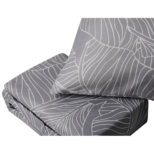 Комплект постільної білизни Soho Сімейний 2 шт. - 150x200 см Leaves Grey - фото 3