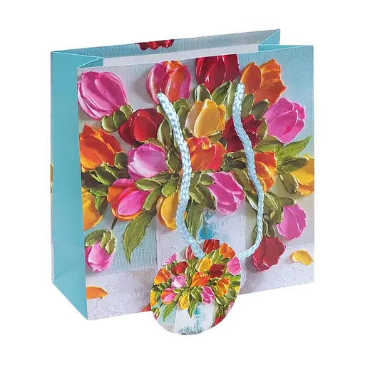 Пакет подарочный GB-24108 цветной 16 х 16 х 7см - фото 1