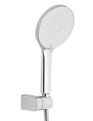 Смеситель для ванной Qtap Jay, Chrome/White (k35) с душевым гарнитуром QTJAY2601CRW45552 - фото 2