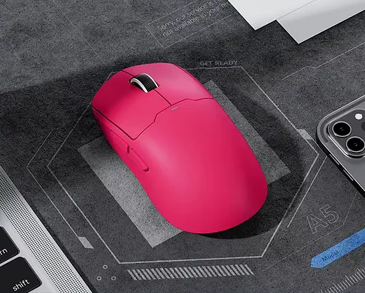 Компьютерная мышь MCHOSE A5 v2 Ultra беспроводная игровая PAW3395, 26000 DPI 2,4G+Bluetooth Red - фото 3