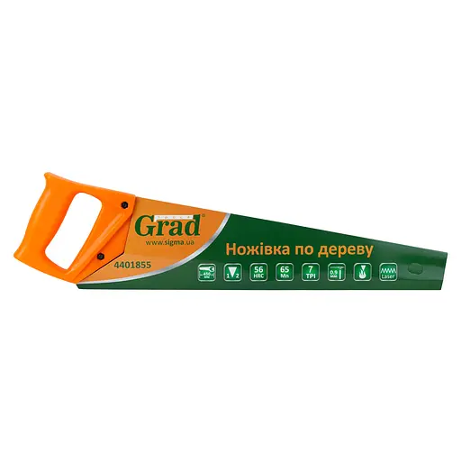 Ножовка по дереву Grad 450 мм 7TPI (4401855) - фото 2