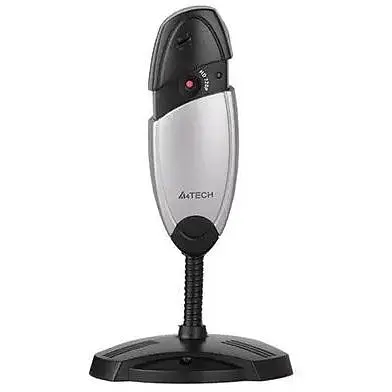 Веб-камера A4Tech PK-635P, 1.3 Mpx, 720p, USB 2.0, вбудований мікрофон, 360° обертання чорно-сіра (PK-635P) - фото 1