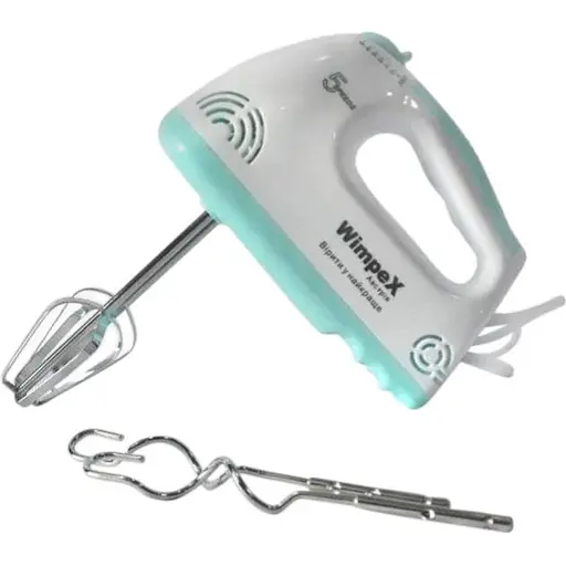 Стаціонарний електричний ручний міксер WimpeX з насадками для замішування крутого тіста - фото 1