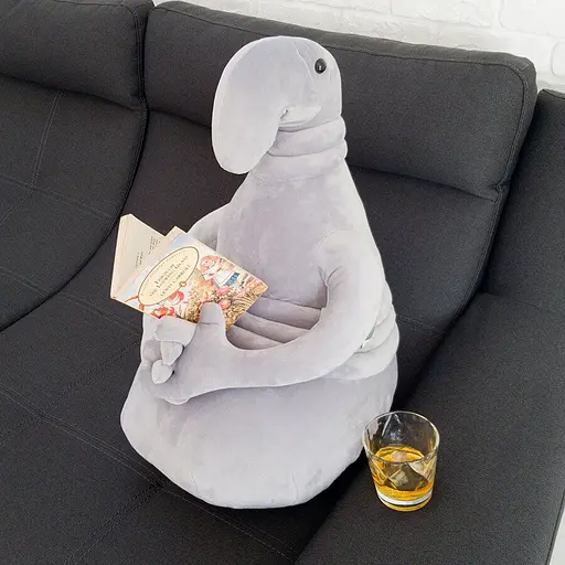 М'яка іграшка Почекун 60 см сірого кольору