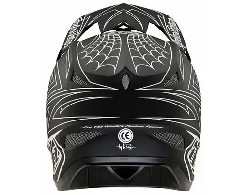 Велошолом Troy Lee Designs D3 Fiberlite SpiderStripe Black M (1106-198550023) - фото 4