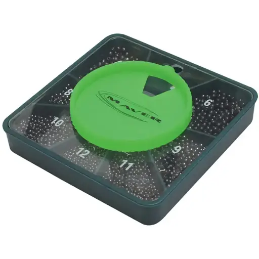 Набор грузил Maver Scatola Pallini Supercalibrati 250g №4; 6; 8; 9 - фото 1