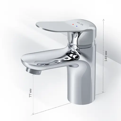 Смеситель для умывальника Am.Pm Sunny хром F85C02100 Хром - фото 6