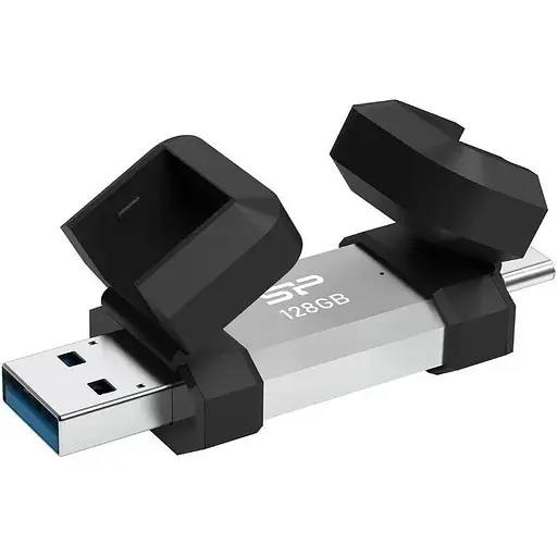 Флеш накопичувач 2-в-1 SILICON POWER Mobile C51 128 ГБ - usb3.2 + TypeC - фото 1
