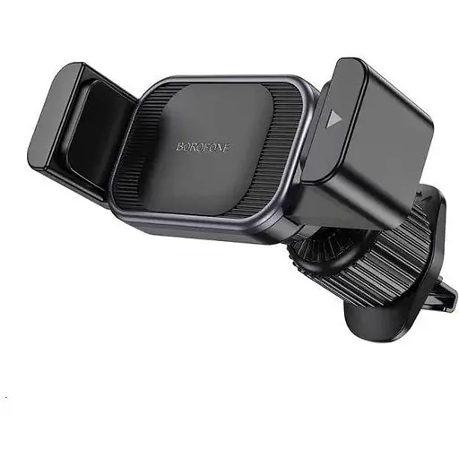 Автодержатель для телефона Borofone BH106 Ascend pull clip car holderair outlet черный серый - фото 1