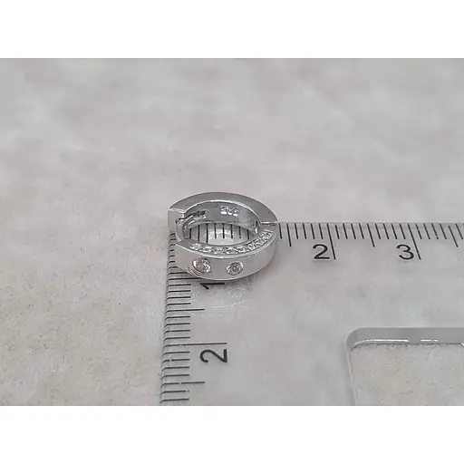 Срібні сережки TOP Silver з фіанітами. 9520160Б - фото 5