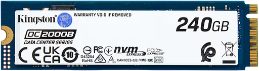 SSD M.2 накопичувач Kingston DC2000B 240GB (SEDC2000BM8/240G)