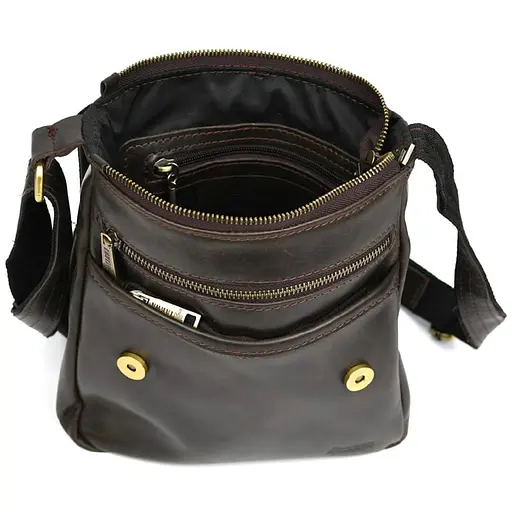 Чоловіча шкіряна сумка A5 через плече TARWA 22х25.5х4 см sum0028338 - фото 2