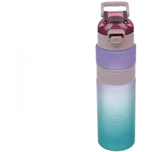 Пляшка спортивна для води LaPrida 800 мл Soft-touch покриття харчовий пластик рожевий (25.5x7 см) 67-4476