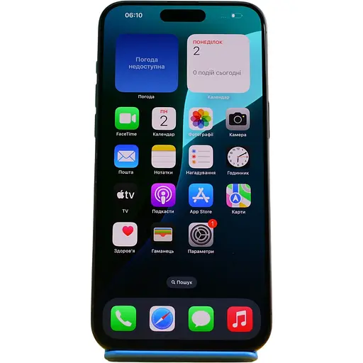 Смартфон Apple iPhone 15 Pro Max 256GB Black Titanium (MU773) Б/В [157444] - фото 1