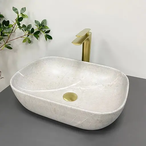 Умивальник VBI Ravenna grey stone matt накладний VBI-011216, Сірий - фото 1