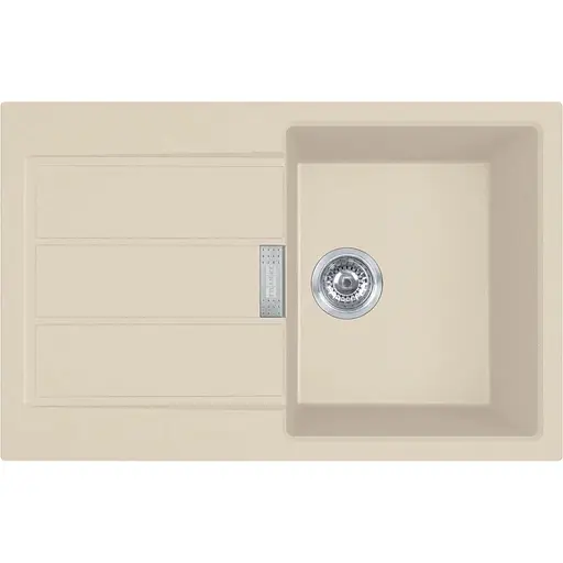 Кухонна мийка Franke Sirius 2 тектонайт, прямокут., з крилом, 780х500х200мм, чаша - 1, врізна, бежевий