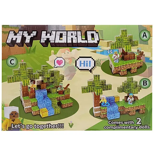 Дитячий магнітний конструктор "MINECRAFT" SX1001A 55 деталей