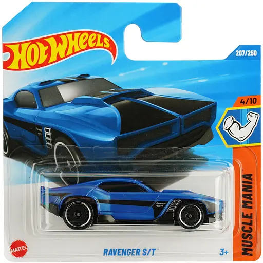 Базовая машинка Hot Wheels Muscle Mania Ravenger S/T синяя (5785) JBB26-N521    