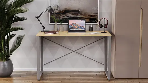 Письмовий стіл Ferrum-decor Серії Конект 75x120x60 сірий ДСП Дуб Артізан 16мм (FRD-104215) - фото 3