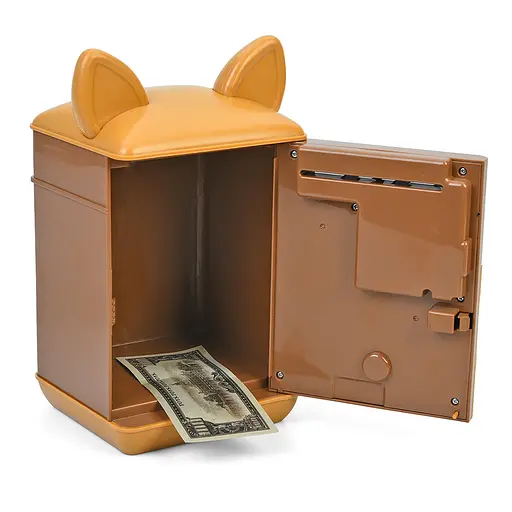 Копилка-сейф детская MK 5698-1 с кодом отпечатком пальца светом и звуком с Labubu - фото 2