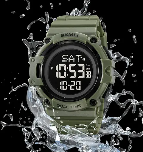 Годинник чоловічий наручний Skmei 2230 Зелений - фото 5