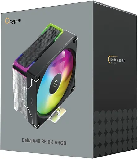 Кулер для процесора Ocypus Delta A40 SE ARGB Black (DELTA-A40-BK1AAWN00S-GL) - фото 11