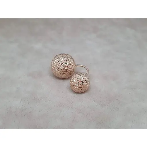 Золотая серьга-пирсинг Favoritum. 310129_12_АБол - фото 3