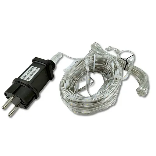 Гірлянда світлодіодна Sun Lamp 100 LED великі краплі 10 м, будинок/вулиця білий, 8 режимів - фото 5