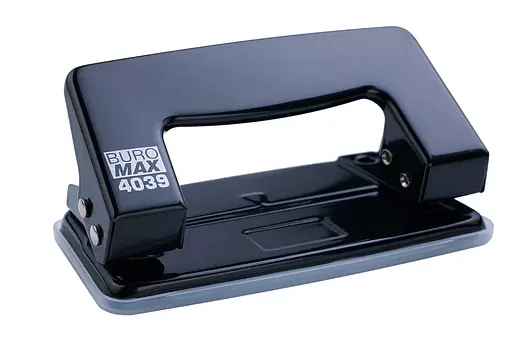 Діркопробивач металевий Jobmax, до 10 аркушів, чорний