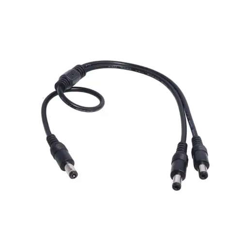 Разветвитель питания кабель для роутера DC (Male) - 2xDC (Male) splitter 1х2 Voltronic 5.5х2.5 мм 30 см - фото 1